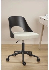 Офис стол в черен и бежов цвят Lucy – Actona