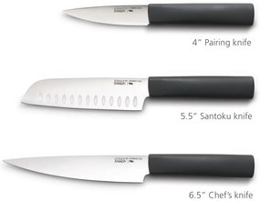 Комплект от 3 дъски за рязане и ножове с поставка Nest Plus - Joseph Joseph