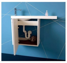 Бял стенен шкаф без мивка 50x50 cm Latus Vi – Sapho