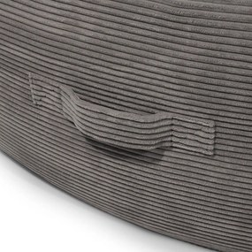 Пуф от рипсено кадифе в цвят горчица Roll 190 – SLOWDOWN