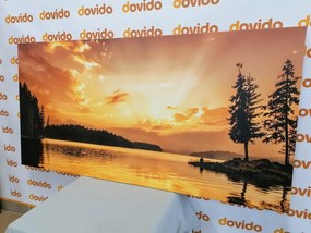 Картина на платно – Отражение на планинско езеро