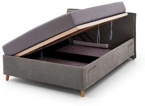Сиво детско легло с място за съхранение 120x200 cm Fun – Meise Möbel