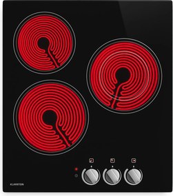 Klarstein Керамичен плот EasyCook | 3 зони за готвене | 4700 W | 11 нива на мощност | 45 см