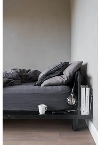 Черно борово двойно легло с решетка 140x200 cm Peek - Karup Design