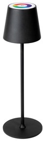 LED RGBW димируема външна лампа LED/1,5W/4000 mAh 3000K IP44 черна