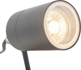 Интелигентен модерен прожектор антрацит IP44 вкл. WiFi GU10 - Solo