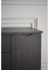 Кафяв нисък скрин от декор от дъб 150x85 cm Filippa – Rowico