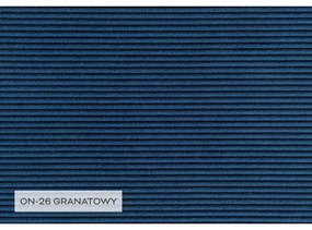 Тъмносин разтегателен ъглов диван от рипсено кадифе (ляв ъгъл) Lofty Lilly – Miuform