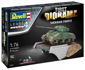 Комплект за сглобяване, Revell, First Diorama, Sherman Firefly, 54 части