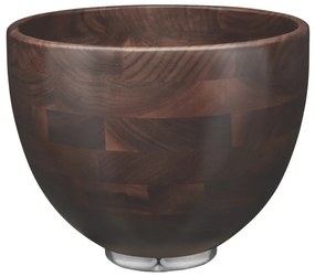 Планетарен миксер KitchenAid Artisan Evergreen 5KSM180WSEEG, 300W, 4.7 л, Direct drive, 10 скорости, Накланяща се глава, Купа от орехово дърво, Тъмнозелен/кафяв