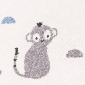 Бежов детски килим , 120 x 190 cm Little Wild Monkey - Nattiot