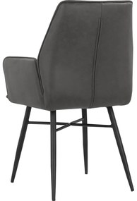 Антрацит трапезни столове в комплект от 2 бр. Anzo – Støraa