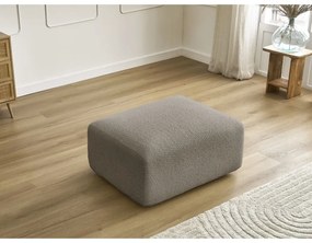 Сиво-кафява табуретка от букле Tina – Bobochic Paris