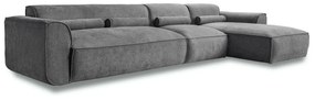 Сив ъглов диван (десен ъгъл) Flex Felix – Miuform