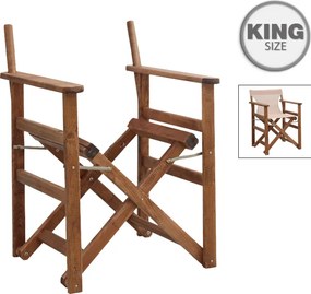 Дървена сгъваема рамка за режисьорски стол Queen TopMebel в орех 61x57x86см.