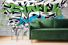 Тапет – Весел надпис Street Art със спрейове