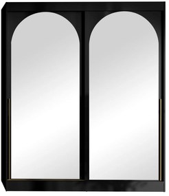 Гардероб Модин плъзгащ-черен-дължина: 180 см