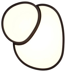 Черна LED светлина за таван 36x43,5 cm Rise - Trio