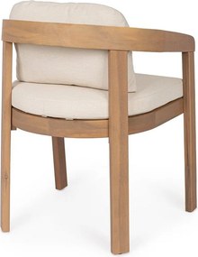 Градински стол от масивно дърво в естествен цвят Pablo – Bizzotto