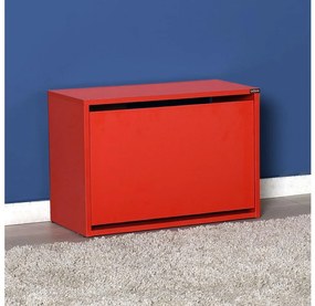 Шкаф за обувки 42x60 см червен
