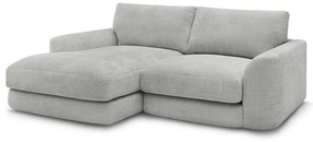 Светлосив шенилов ъглов диван (ляв ъгъл) Leonore – Bobochic Paris