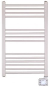 Лира за баня Adler AD 7824, 600W, 13 нагревателни ленти, LED контролер панел, , IP24, Бял