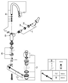 Кухненски смесител GROHE L Start 242032432