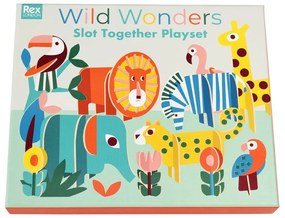 Дървена сгъваема игра Wild Wonders - Rex London