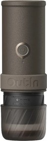 Преносима еспресо машина Outin Mino SG, 22 bar, 9000 mAh, 70 мл, Екстракция при 93.3°C, Мляно + капсули Nespresso, USB-C, Сив
