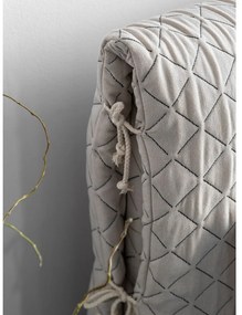 Бежово тапицирано единично легло и решетка 90x200 cm Sleepy Luna - Miuform