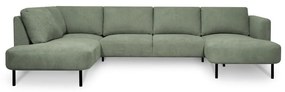 Зелен ъглов диван (ляв ъгъл/"U" форма) Hero – Scandic