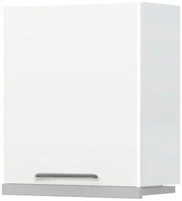 Висящ шкаф Modena A7-60-1KU за кухненски аспиратор sliding-White - White glossy