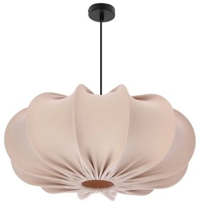 Бежово висящо осветително тяло с текстилен абажур ø 52 cm Cafee – Candellux Lighting