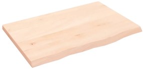 3156281 vidaXL Плот за маса, 60x40x2 см, необработен масивен дъб