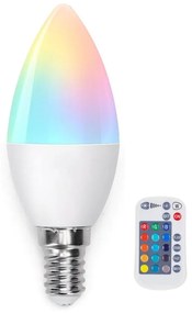 LED RGB Димируема крушка E14/4,8W/230V 3000K + д.у. - Aigostar