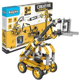 Engino Конструктор Creative Builder Motorized - Висок кран, 3 в 1