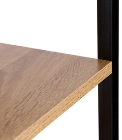 Стабилен рафт с 3 рафта - комбинация от метал и дърво 93 x 60 x 27,5 cm