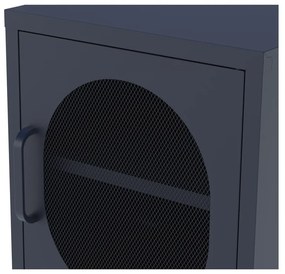 Тъмносиньо метално нощно шкафче Diora – Marckeric