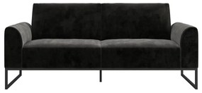 Черен разтегателен диван 217,2 cm Adley - CosmoLiving by Cosmopolitan