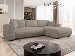 Ъглов диван Merkos-Тъмно бежово