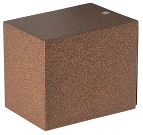 Интелигентен стенен аплик ръждяво кафяв IP44 с Wi-Fi GU10 - Baleno