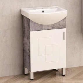 Долен шкаф за баня ICP 5086-2, Inter Ceramic, с умивалник, 85x40x50см