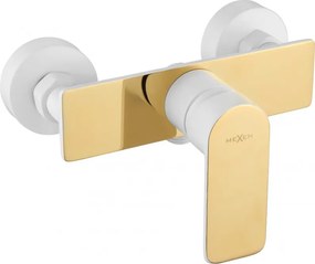 Mexen Alfa душ батерия, бяла/златна - 745740-25