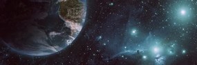 Картина на платно – Космос и земно кълбо