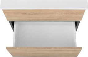 Стенен шкаф без мивка от декор от дъб в естествен цвят 60x52 cm Wisla – Støraa