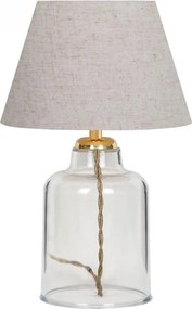 Настолна лампа AYD 1xE27/40W/230V сива/прозрачна