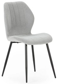 Светлосиви трапезни столове в комплект от 4 бр. Milu – Marckeric