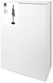 Черна дървена закачалка от естествен каучук Pillar - Umbra