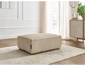 Светлокафява табуретка от рипсено кадифе Chelsea – Bobochic Paris