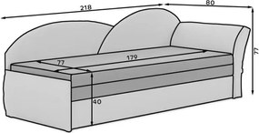 Разтегателен диван Popcorn-Left-Mauro-kokkino